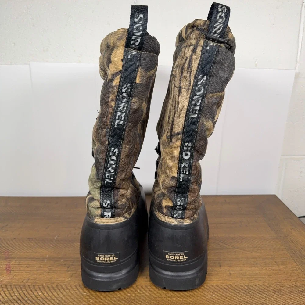 Sorel Boots Mens 7 Camo Kaufman Glacier‎ Felt Insulated Waterproof Winter Snow